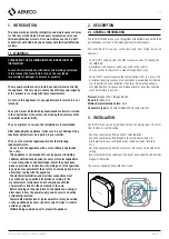 Preview for 2 page of Aereco S-CO2/T Installation And Maintenance  Instruction