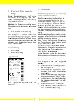 Preview for 4 page of Aerial 5310-0005 Series Operating Instructions Manual