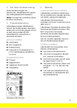 Preview for 99 page of Aerial AD 520 Instructions For Use Manual