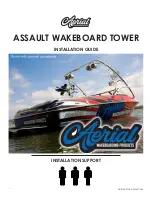 Предварительный просмотр 1 страницы Aerial Assault Wakeboard Tower Installation Manual