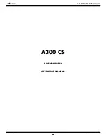 Предварительный просмотр 64 страницы Aeris A300 CS Operating Manual