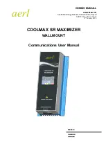 Preview for 1 page of aerl COOLMAX SR User Manual