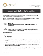 Preview for 4 page of aerl CoolMax SRX Installation And Operation User Manual