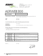 Preview for 18 page of AERMEC AERWEB300 Installation Manual