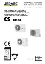 Предварительный просмотр 1 страницы AERMEC CS 070 Technical And Installation Booklet