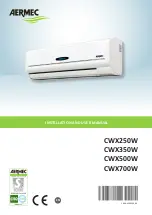 AERMEC CWX250W Installation And User Manual предпросмотр