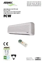 Предварительный просмотр 1 страницы AERMEC FCW 20 Installation Booklet