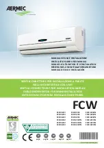 AERMEC FCW Series Installation And User Manual предпросмотр