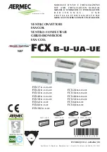 AERMEC FCX 102 B-U-UE Use And Installation  Manual предпросмотр