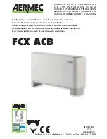 AERMEC FCX ACB Use And Installation  Manual preview