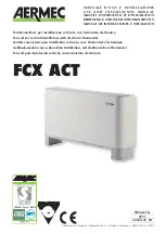 AERMEC FCX ACT Use And Installation  Manual предпросмотр