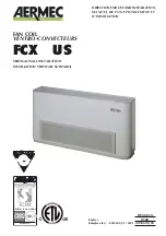 AERMEC FCX US Direction For Use And Installation preview