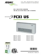 Предварительный просмотр 1 страницы AERMEC FCXI 20 / 220 US Use And Installation  Manual