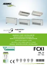 AERMEC FCXI Use And Installation  Manual предпросмотр