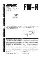 Предварительный просмотр 4 страницы AERMEC FW-R Booklet