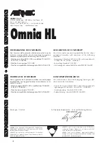 Preview for 4 page of AERMEC GIUGIARO Omnia HL Technical And Installation Booklet