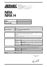 Preview for 3 page of AERMEC NRA 0800 Technical Manual