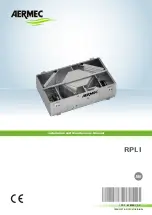 AERMEC RPLI Installation And Maintenance Manual preview