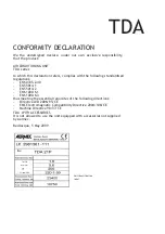 Preview for 4 page of AERMEC TDA 09 Selection, Installation, Use And Maintenence Manual