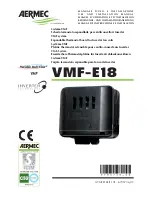 AERMEC VMF-E18 Use And Installation  Manual preview