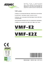 Preview for 1 page of AERMEC VMF-E2 Use And Installation  Manual