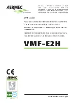 Preview for 1 page of AERMEC VMF-E2H Use And Installation  Manual