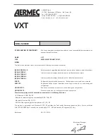 Preview for 4 page of AERMEC VXT R410A Technical Manual Installation Maintenance