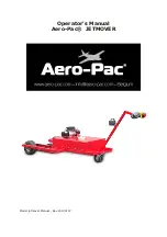 Preview for 1 page of Aero-Pac JETMOVER Operator'S Manual