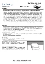 Preview for 1 page of aero pure AP100-S Quick Start Manual