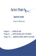 Предварительный просмотр 1 страницы aero pure AP110-G2W User Manual