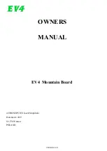 Preview for 1 page of AERO-SERVICE EV4  MOUNTAIN BOARD Owner'S Manual