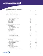 Preview for 2 page of Aero Conestoga Operation Manual