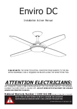 Aero Enviro DC Installation & User Manual предпросмотр