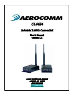 Предварительный просмотр 1 страницы AeroComm CL4424 User Manual