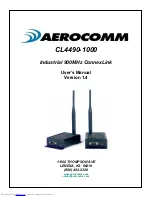 AeroComm CL4490-1000 User Manual preview