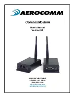 AeroComm ConnexModem Version 2.0 User Manual preview