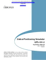 Aeroflex GPS-101-2 Operation Manual preview