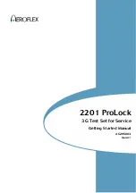 Aeroflex ProLock 2201 Getting Started Manual preview