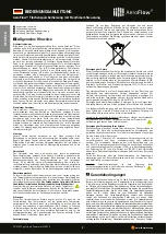 Preview for 2 page of AeroFlow COMPACT 1300 User Manual