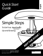 Preview for 1 page of AeroGarden 100340 Quick Start Manual