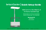 AeroGarden Harvest XL Quick Setup Manual preview