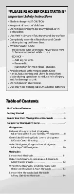 Preview for 2 page of AeroGarden Herb'n Serve Manual