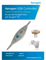 Предварительный просмотр 1 страницы Aerogen Aerogen USB Controller Instruction Manual