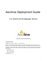 Предварительный просмотр 2 страницы Aerohive access point Deployment Manual