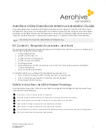 Предварительный просмотр 1 страницы Aerohive AP1130 Installation Manual