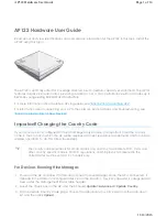 Aerohive AP122 Hardware User'S Manual предпросмотр