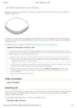 Предварительный просмотр 1 страницы Aerohive AP410C Hardware User'S Manual