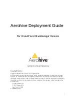 Предварительный просмотр 2 страницы Aerohive HiveAP 20 Deployment Manual