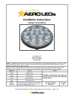 Preview for 1 page of AeroLEDs Sunspot 36 4313-H Installation Instructions Manual