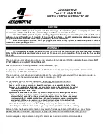 Aeromotive 11103 Installation Instructions preview